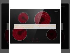 30 Inch Electric Cooktop 220-240V Built-In Ceramic Cooktop Stove Top 4 Burners 6900W